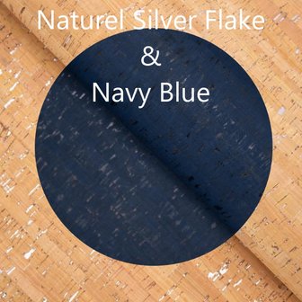 Naturel SIlver Flake - Navy Blue