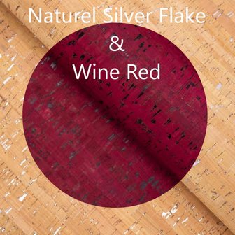 Naturel Silver Flake - Wine Red