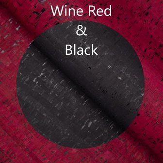 Wine Red - Black