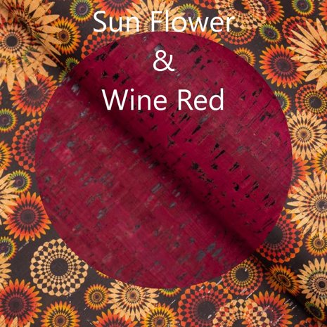 Sun Flower - Wine Red